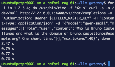 Timed runs with the blocking client and with the async client